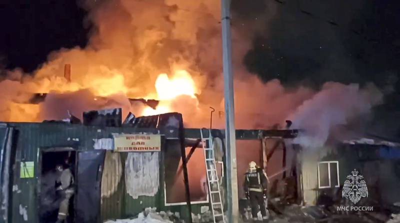 The Russian Emergency Ministry said a fire at a nursing home in the Siberian city of Kemerovo, broke out before dawn on Saturday in the two-storey wooden building in the city 3,000 kilometres east of Moscow. AP