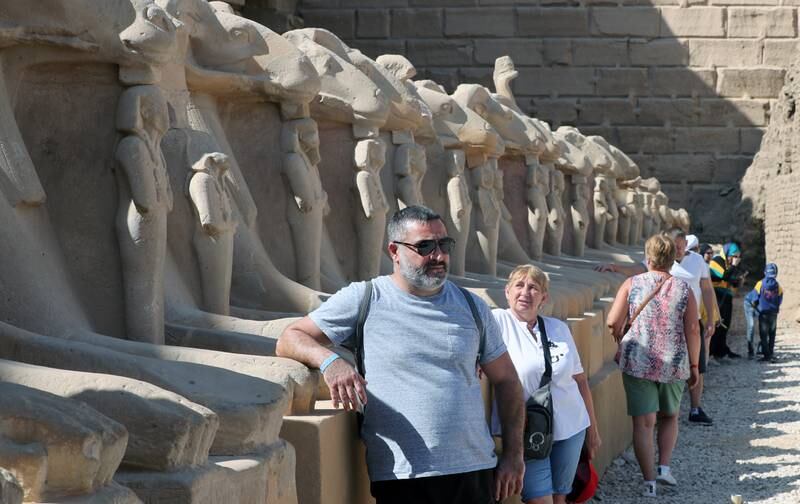 A picture-perfect spot at the Karnak Temple. EPA