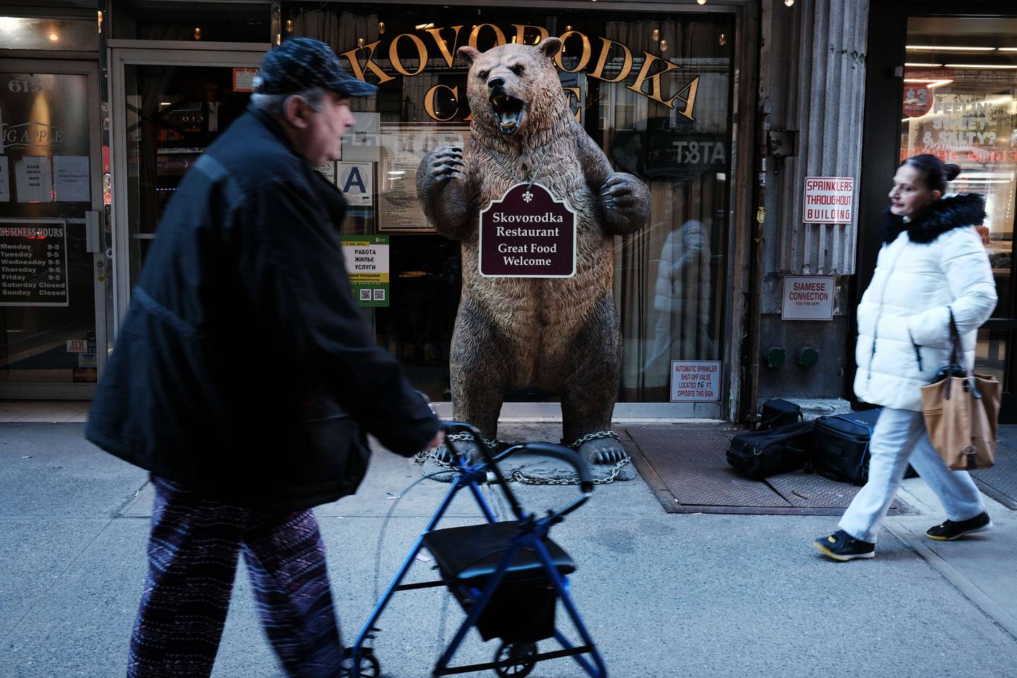 A Russian restaurant in the Brighton Beach neighbourhood iof Brooklyn, known as 'Little Odesa'. Getty / AFP