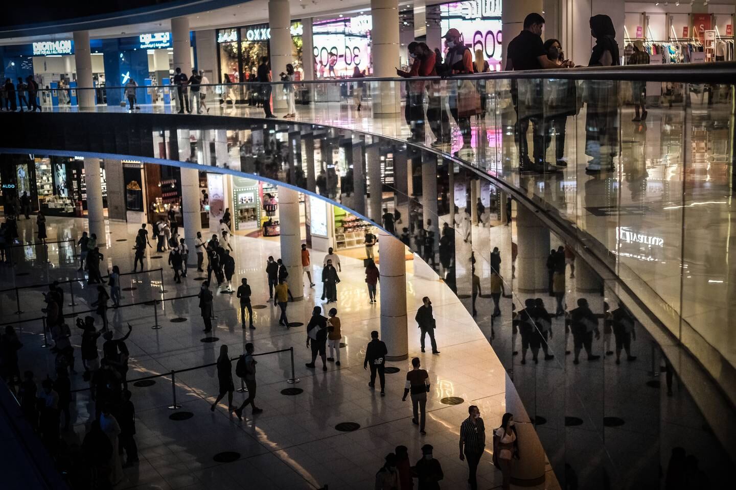 Shoppers at The Dubai Mall. EPA