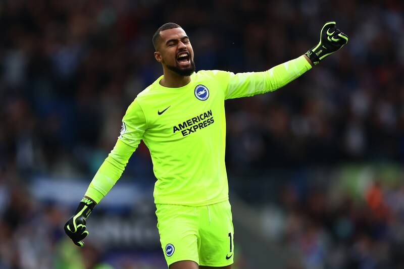 BRIGHTON PLAYER RATINGS: Robert Sanchez 6 - Almost picked up an assist as Raphael Varane deflected his pass into the path of Danny Welbeck who couldn’t convert. Didn’t have much to do but caught a Juan Mata volley that his compatriot connected well with. Getty