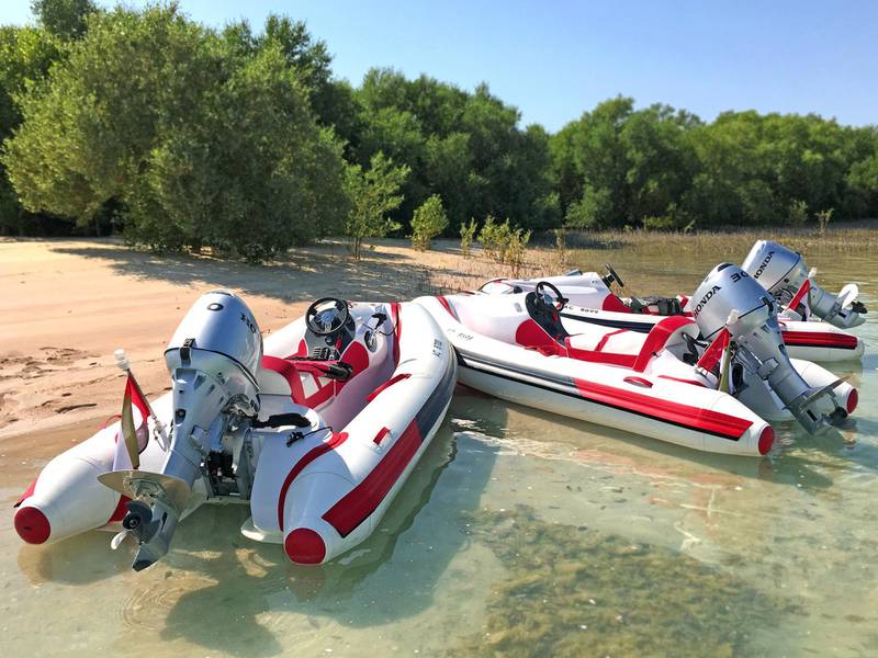 2. Sail a speedboat through the Abu Dhabi mangroves. Courtesy Rhino Rides Abu Dhabi