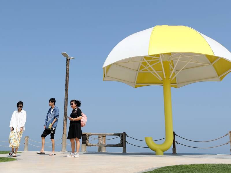 Umbrella Beach in Fujairah. Chris Whiteoak / The National