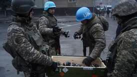 UN criticises Kazakhstan over unauthorised blue peacekeeper helmet use