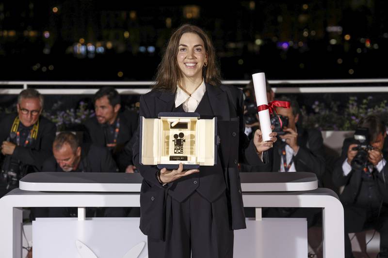 Director Gina Gammell, winner of the Camera d'Or award in Un Certain Regard for 'War Pony'. AP
