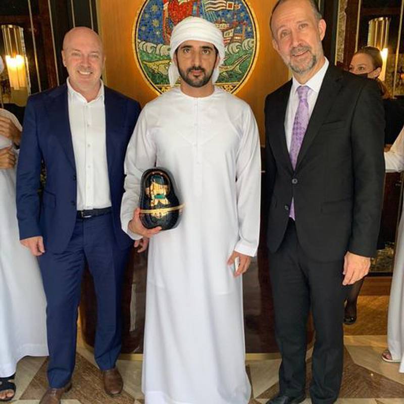 Sheikh Hamdan bin Mohammed, Crown Prince of Dubai, is a champion of the emirate's culinary scene who supports businesses from burger joints to fine dining establishments. In October, Sheikh Hamdan visited Caviar Kaspia Dubai, the Parisian restaurant in DIFC. Photo: Instagram / @caviarkaspiadxb