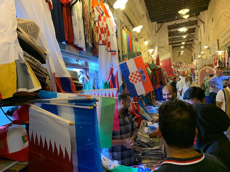 The bustling market has come to life during the Qatar World Cup.

