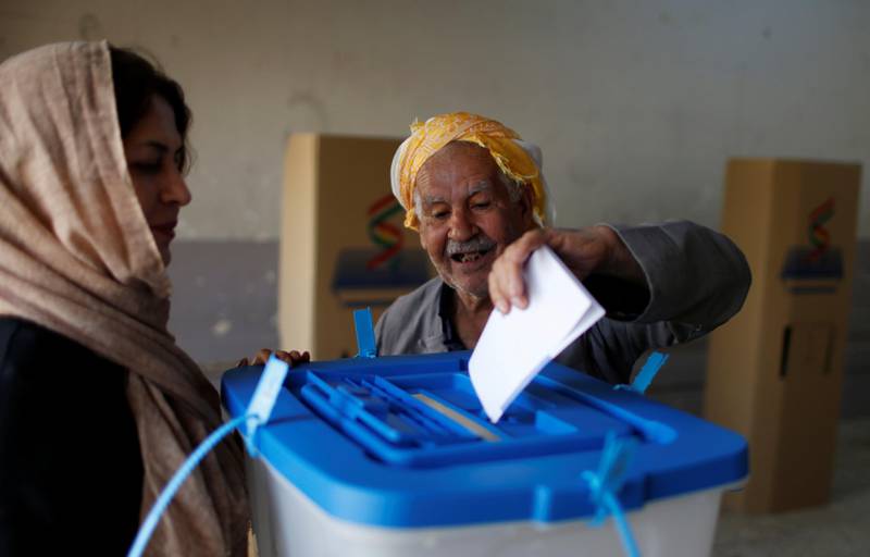 Iraqi Kurdish cities such as Erbil, Dahok, Sulemanyia and Halabja are participating in the vote as well as the highly contested city of Kirkuk - which is not part of the KRG.