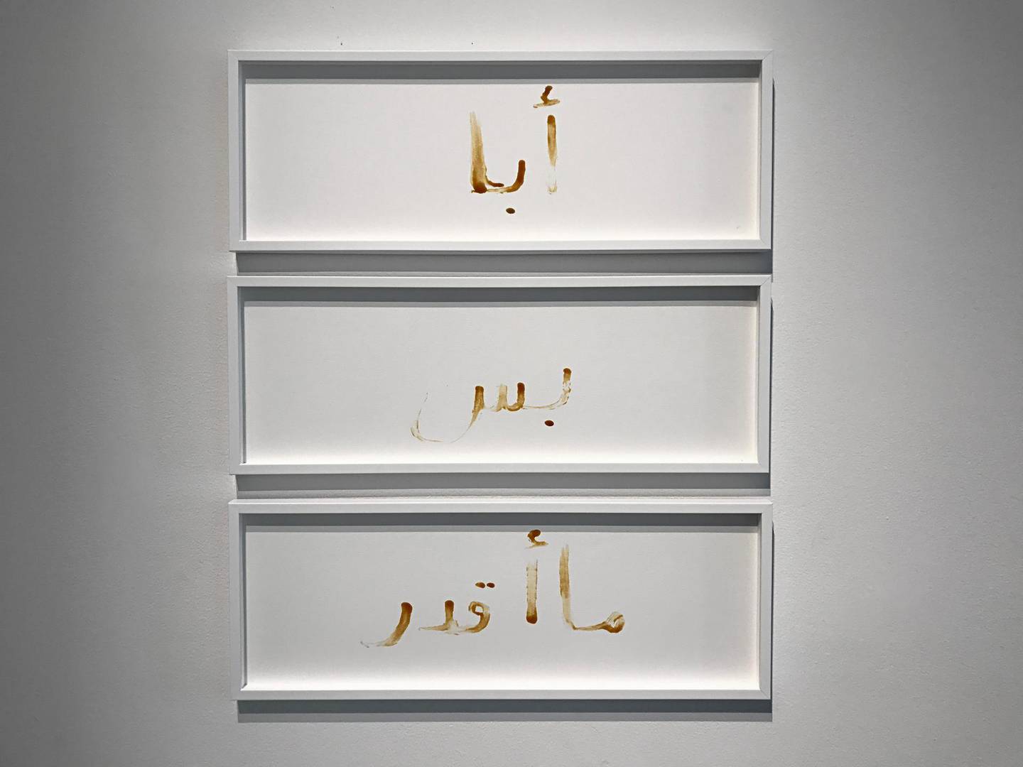 'I Want, But, I Can't' by Shamma Al Amri. Photo by Walter Willems