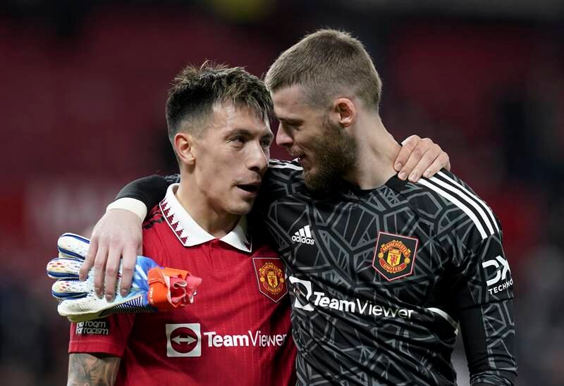 MANCHESTER UNITED RATINGS: David de Gea 7 - By far the quieter goalkeeper in the first half when Spurs didn’t have a shot on target and United had 19. Alert and obviously happy with a clean sheet, but the action was at the other end. 

EPA