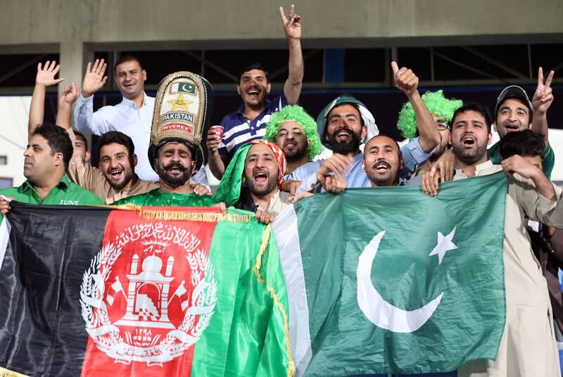 Fans in the crowd during the Afghanistan and Paksitan T20 cricket match. Chris Whiteoak / The National