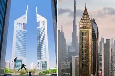 Jumeirah Emirates Towers and Gevora Hotel in Dubai. Photo: Alamy / Gevora Hotels