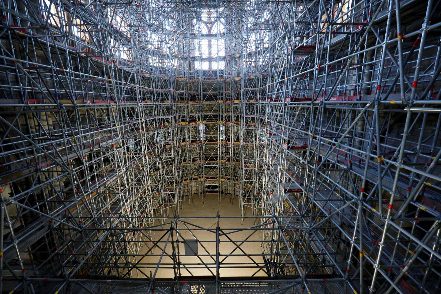 The nave of Notre-Dame in June. AFP
