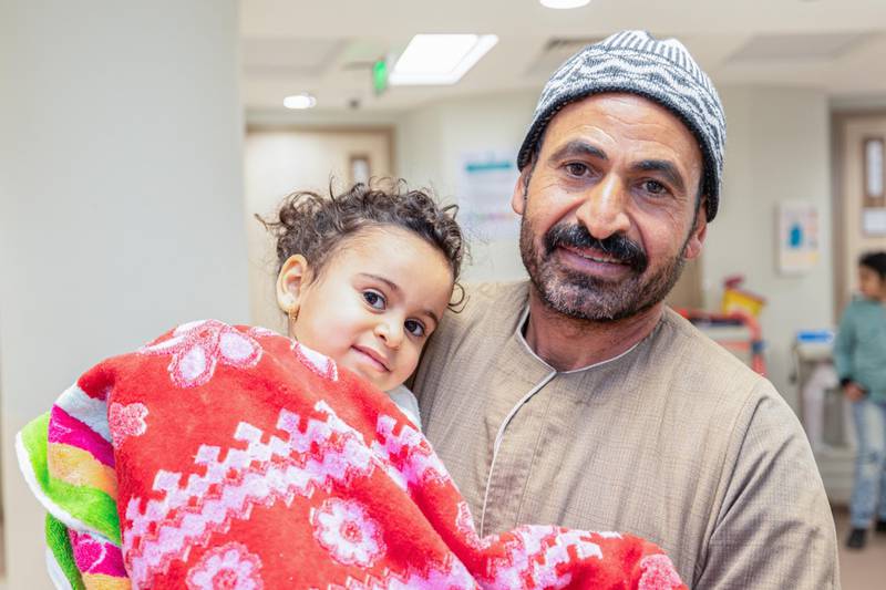 For Madlin, father of five-year-old Mariam from Egypt, the Golden Heart Initiative brought a glimmer of hope into their lives. Photo: VPS Healthcare