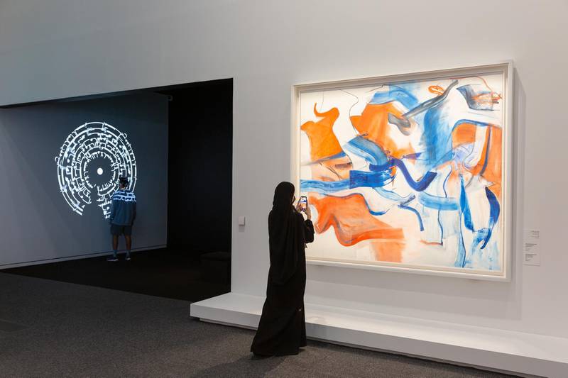 Abstraction and Calligraphy – Towards a Universal Language_Press Preview.© Department of Culture and Tourism – Abu Dhabi / Ismail Noor - Seeing Things