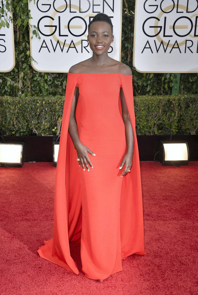 BEVERLY HILLS, CA - JANUARY 12:  Actress Lupita Nyong'o attends the 71st Annual Golden Globe Awards held at The Beverly Hilton Hotel on January 12, 2014 in Beverly Hills, California.  (Photo by George Pimentel/WireImage)