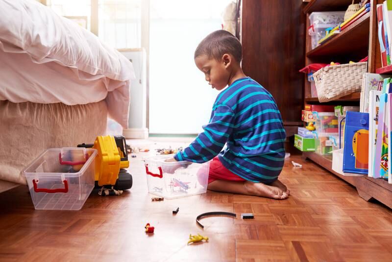 Tidy-up time is a bone of contention in many households. Getty Images 