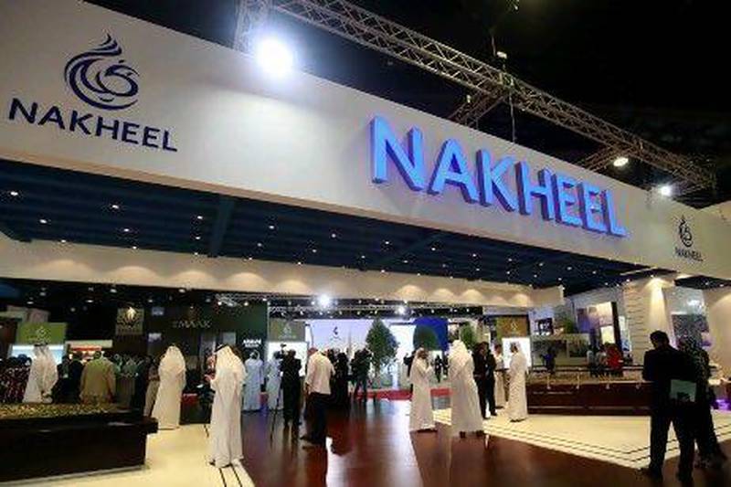 Handing over properties helped the Dubai developer Nakheel to post a profit in the first quarter, reversing losses suffered in the same period last year. Satish Kumar / The National