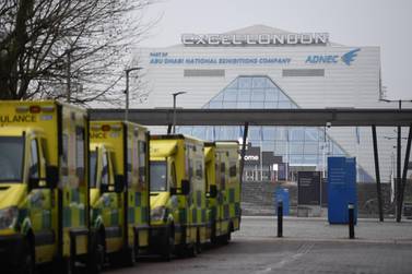 London's Nightingale Hospital is ready to admit patients as hospitals in the capital struggle, the NHS said. AFP.