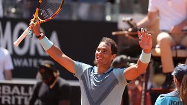 An image that illustrates this article Nadal strolls past big-hitting Isner and into last 16 of Italian Open