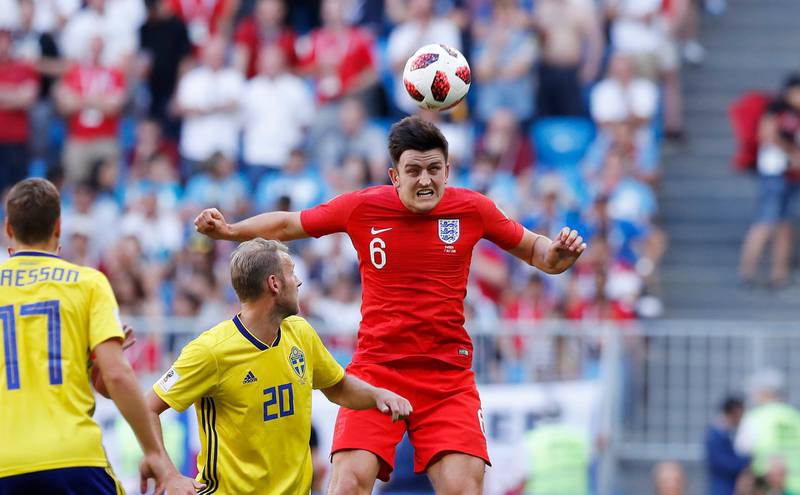 Harry Maguire 8 - Fantastic tournament for a player whose stock has risen sharply during the past three months. The Leicester City defender netted a bullet header against Sweden, was comfortable on the ball throughout and will surely be targeted by big clubs all around Europe now. His value will have gone way above £50m. AP Photo