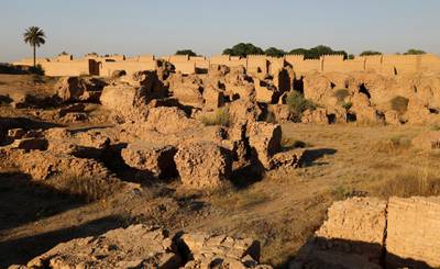 General view of the ancient city of Babylon near Hilla, Iraq.  Reuters