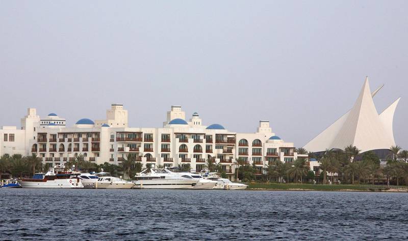 Dubai, 14th July 2008.  The Park Hyatt Hotel, in the Dubai Creek Golf and Yatch Club.  (Jeffrey E. Biteng / The National)  Editors Note; Stock Photo. *** Local Caption ***  JB0505-PHyatt.jpgJB0505-PHyatt.jpgJB0505-PHyatt.jpg