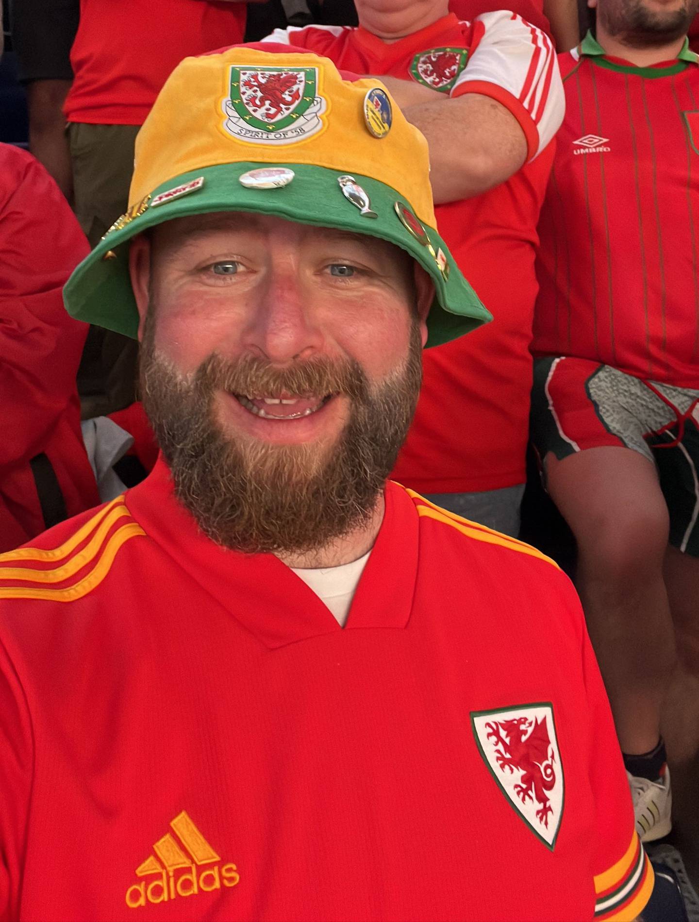 Wales fan Dai Rees will be travelling to Qatar from the Netherlands, where he lives, to watch the Dragons play in a World Cup for the first time in 64 years. Photo: Dai Rees
