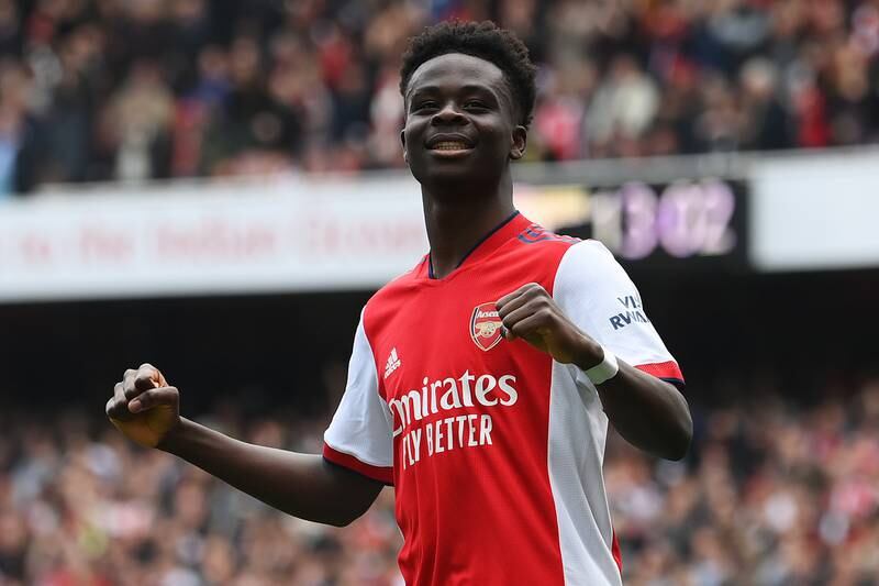 Bukayo Saka: 9. Sensational season for the England winger, who scored 12 goals and provided seven assists in all competitions. Arsenal, quite simply, would have been nowhere near the top four without Saka. Still only 20, he is fast on his way to earning legend status at Arsenal. Getty