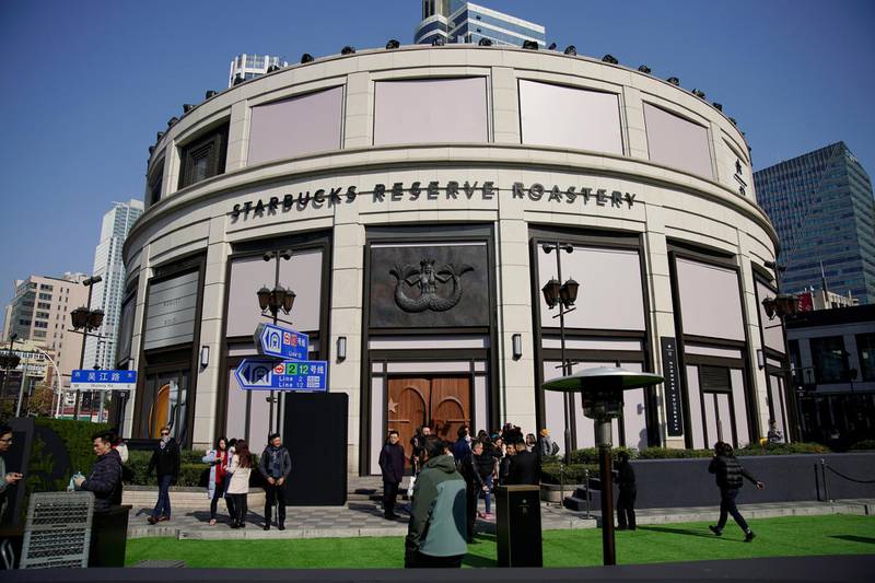 The new Starbucks Reserve Roastery in Shanghai. Aly Song / Reuters