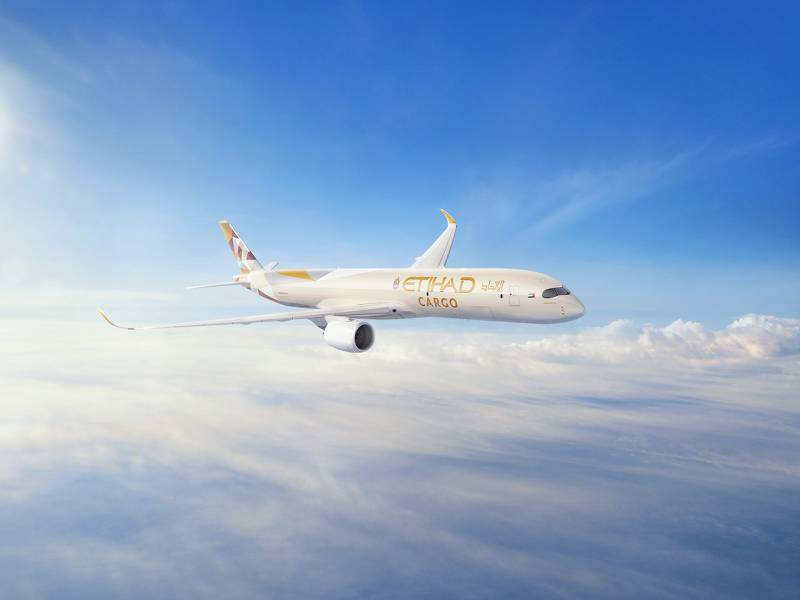 Etihad Airways has firmed up its order with Airbus for seven A350F freighters. Photo: Etihad Airways