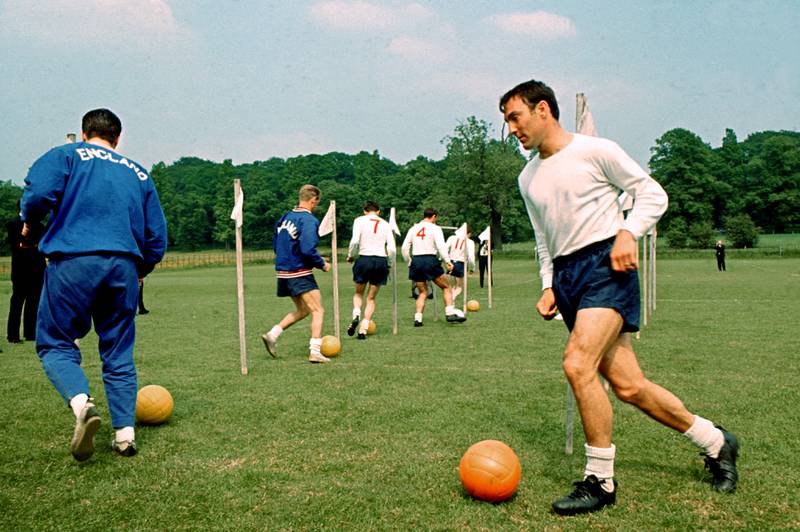 Training with England in 1966. PA