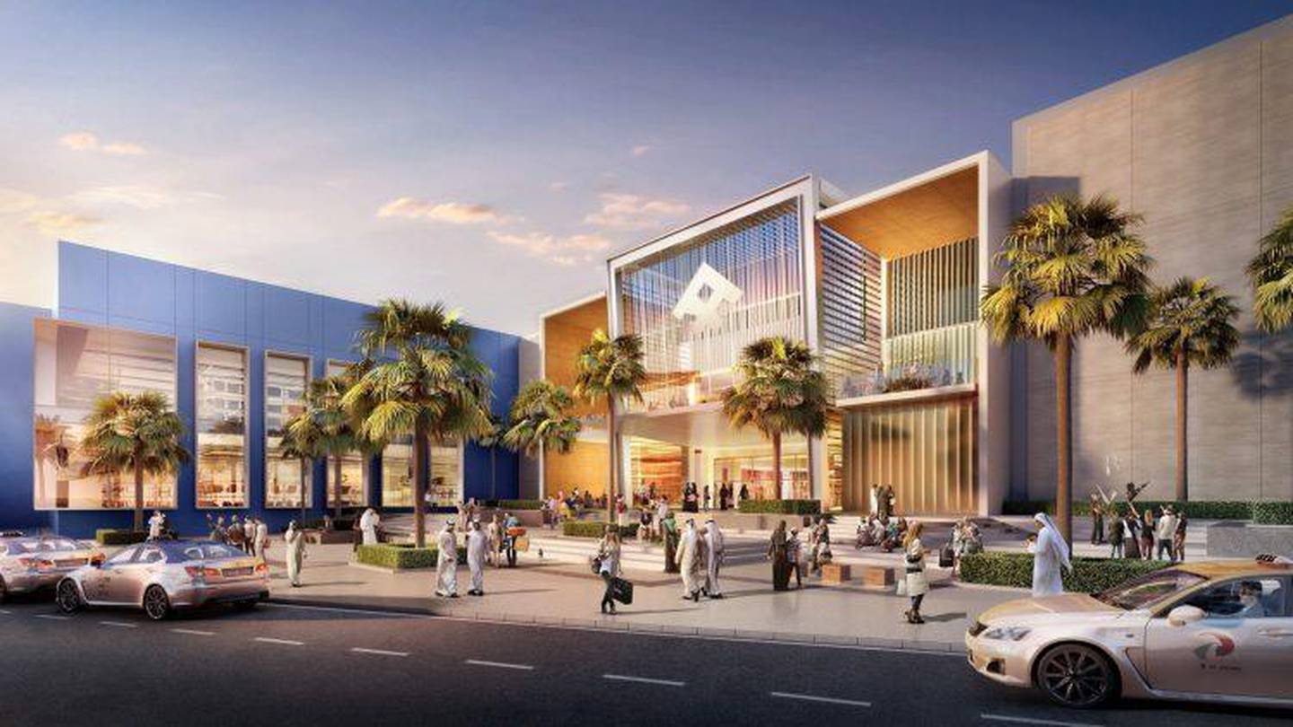 A rendering of the entrance to the new Jebel Ali mall. Courtesy Festival Plaza 