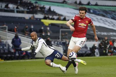 Harry Maguire 7. Booked for pulling Kane – one of five United to receive a yellow card against one from Spurs, but kept Kane at bay. Key to this United side and the only player who has played every single league minute this season. Amusing watching him be the only player who shouted in English after Cavani’s goal. EPA