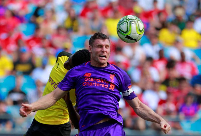 Liverpool's James Milner in action. Reuters