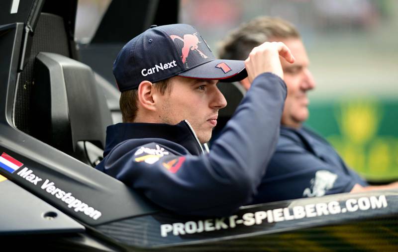 Red Bull's driver Max Verstappen arrives at the Red Bull Ring for the Austrian Grand Prix. AFP