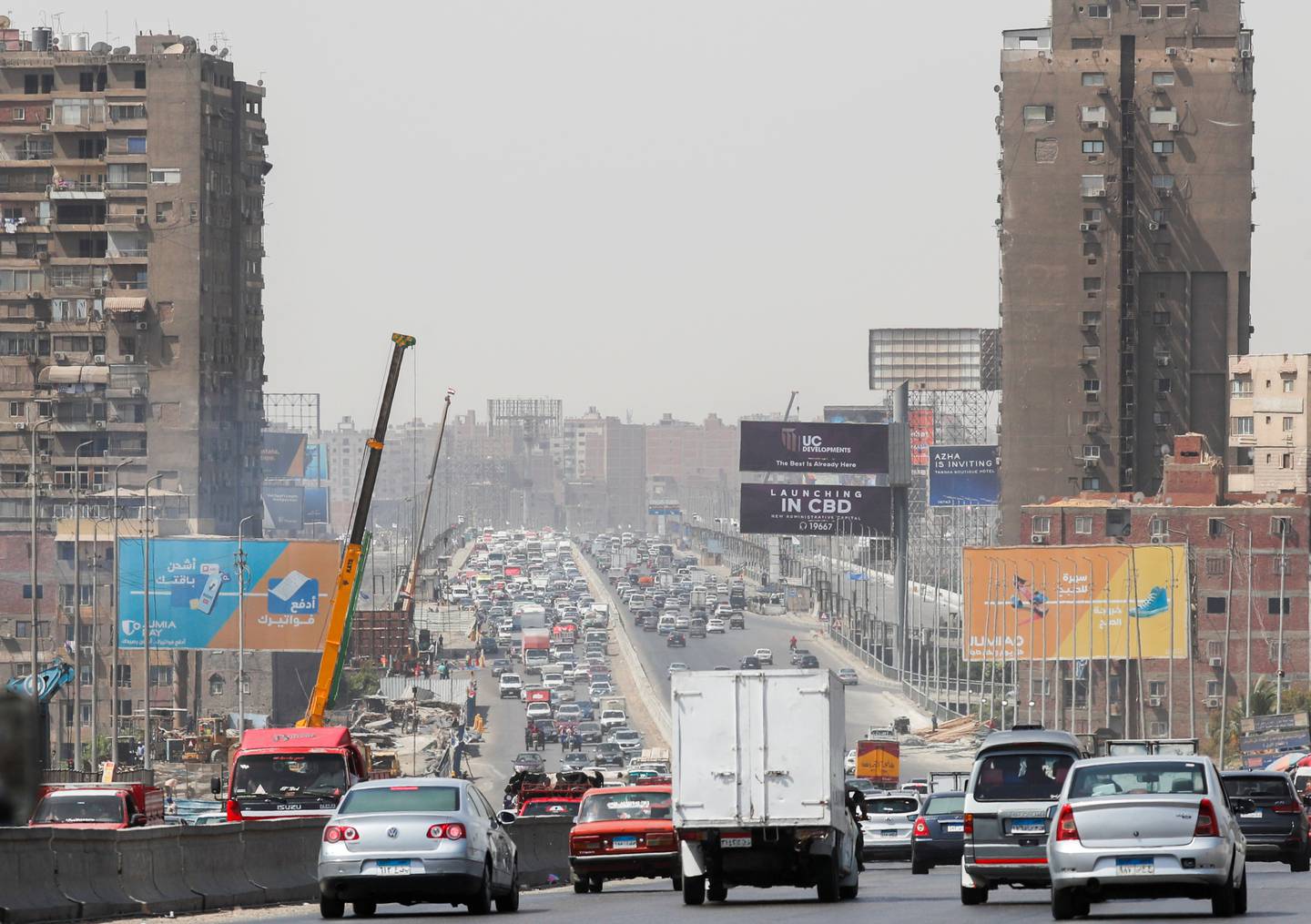 A highway in the district of Maadi, Cairo.  Reuters