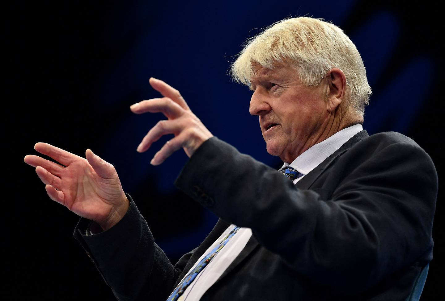 Stanley Johnson was granted French citizenship on May 18, 2022, the French Justice Ministry. AFP