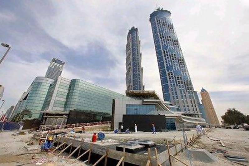 The JW Marriott Marquis will become Dubai's biggest hotel by number of rooms when it opens at the end of the year. Jeffrey E Biteng / The National