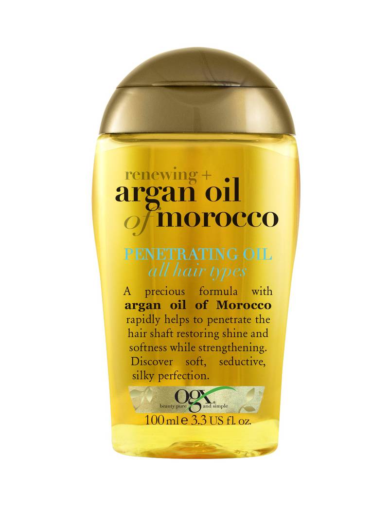 To seal in moisture: Argan Oil of Morocco by OGX; from Dh50.