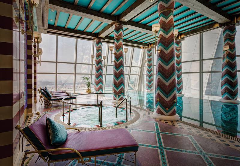 A handout photo of the Talise Spa at the Burj Al Arab Jumeirah hotel in Dubai. (Courtesy: Burj Al Arab) *** Local Caption ***  on08se-talise-burjalarab.jpg