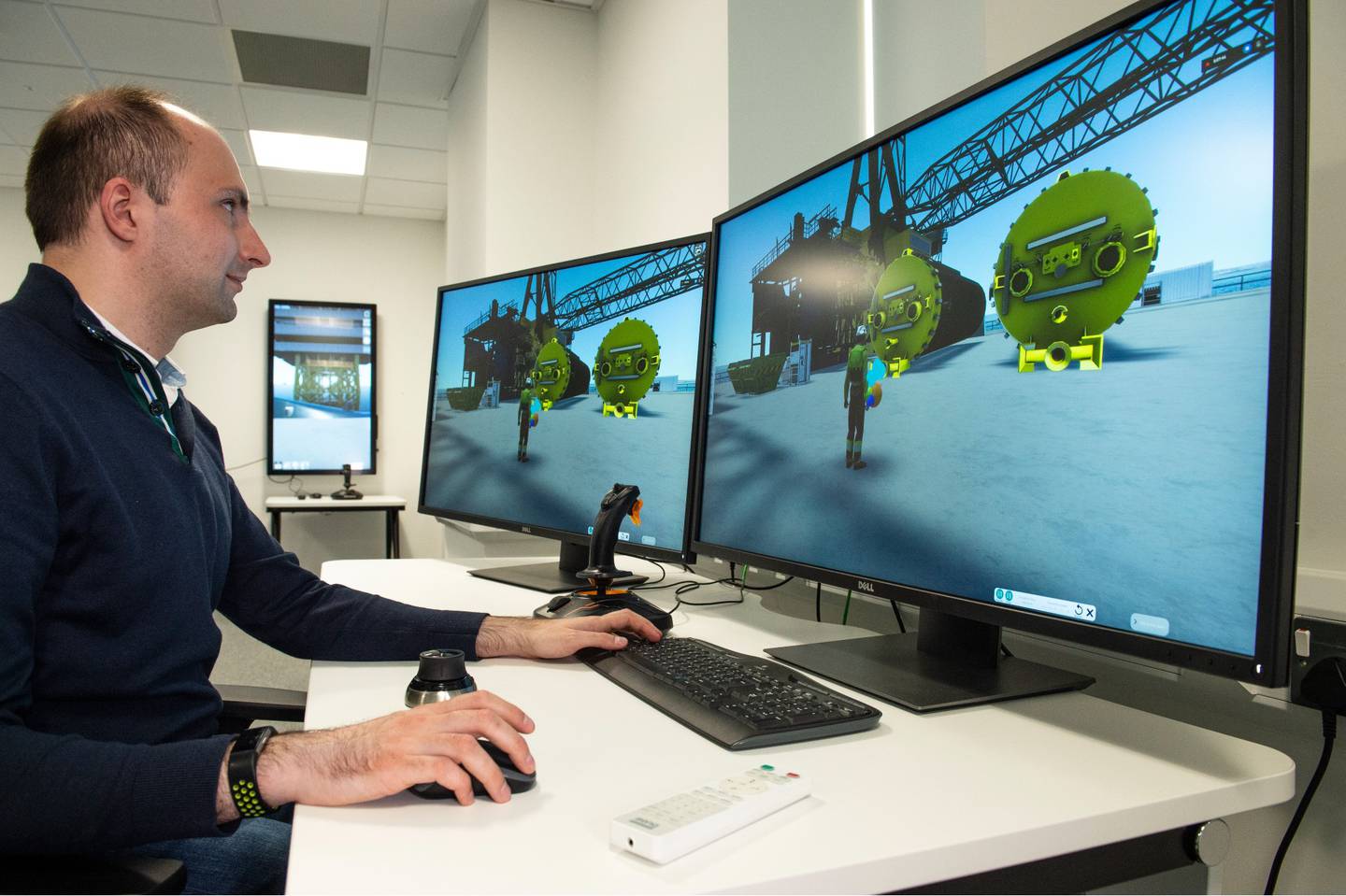 The University of Aberdeen and the Net Zero Technology Centre launched a £1.6m immersive simulation suite at the National Decommissioning Centre last month. Photo: University of Aberdeen
