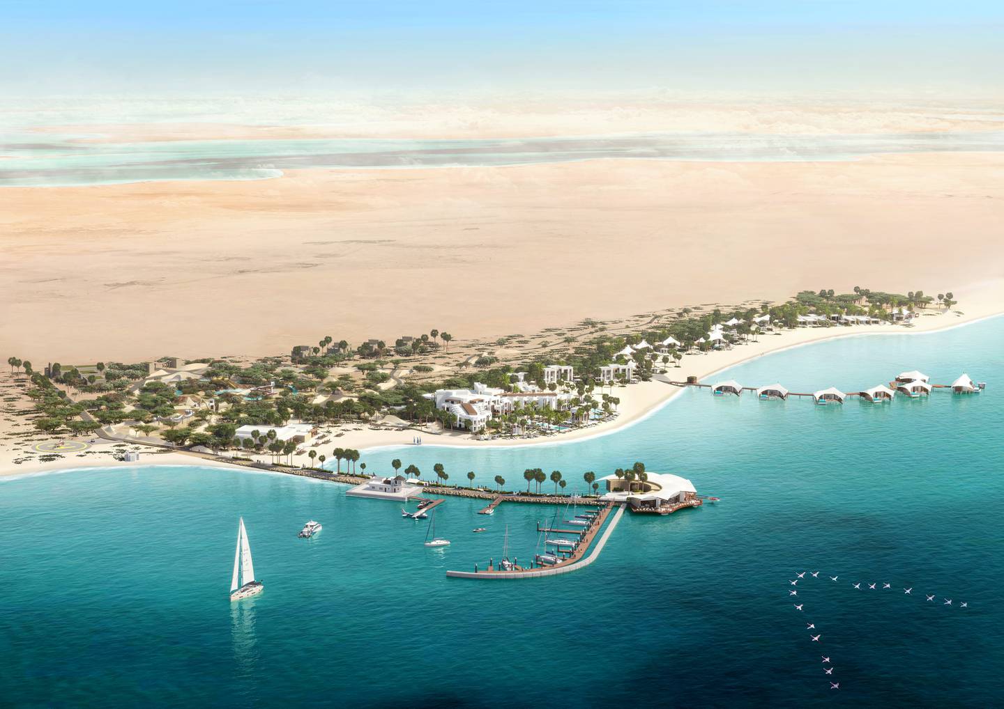 Mantis Bahrain Hawar Island will have overwater villas, a wildlife sanctuary and an adventure park. Photo: Accor