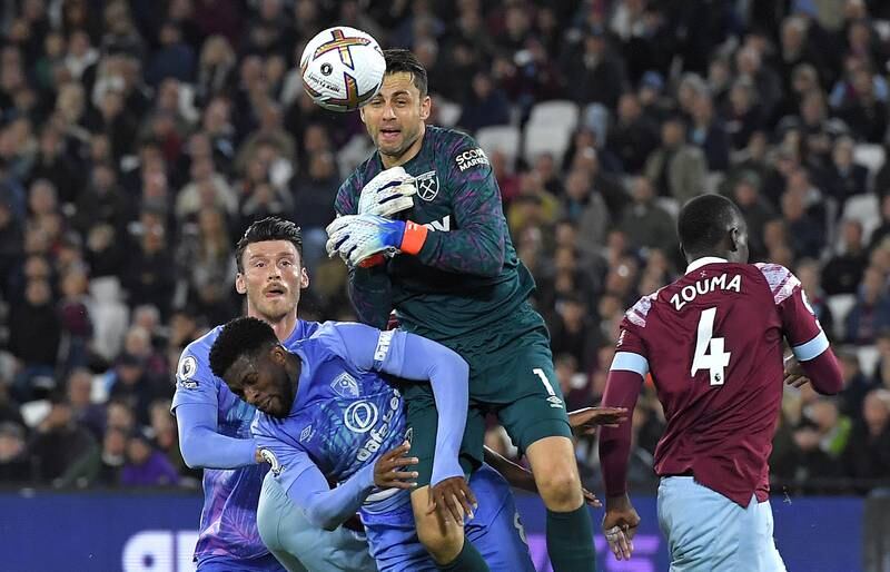 WEST HAM PLAYER RATINGS: Lukasz Fabianski – 6. Alert to block Solanke early on, and then didn’t have much to do until he was tested by a quick Bournemouth free-kick in the second half. EPA