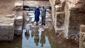 Prince Charles and Camilla visit Roman city in Jordan
