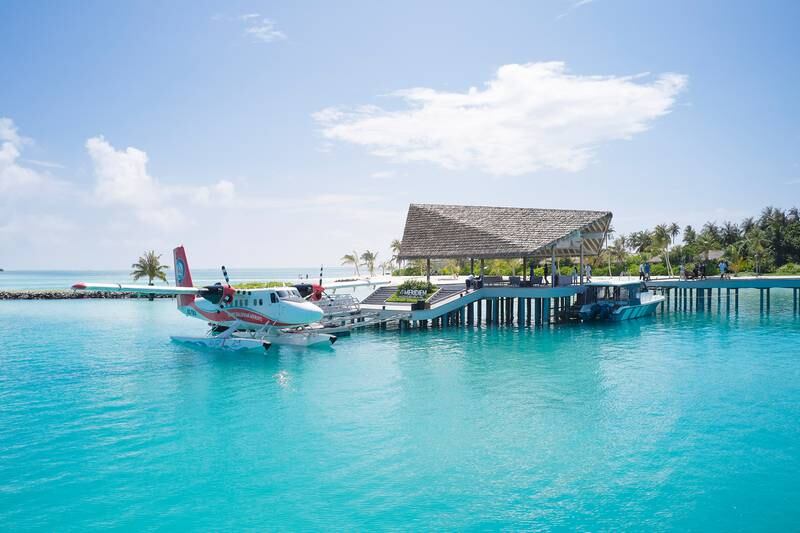 The hotel is about a 35-minute flight from the recently opened seaplane terminal in Male.