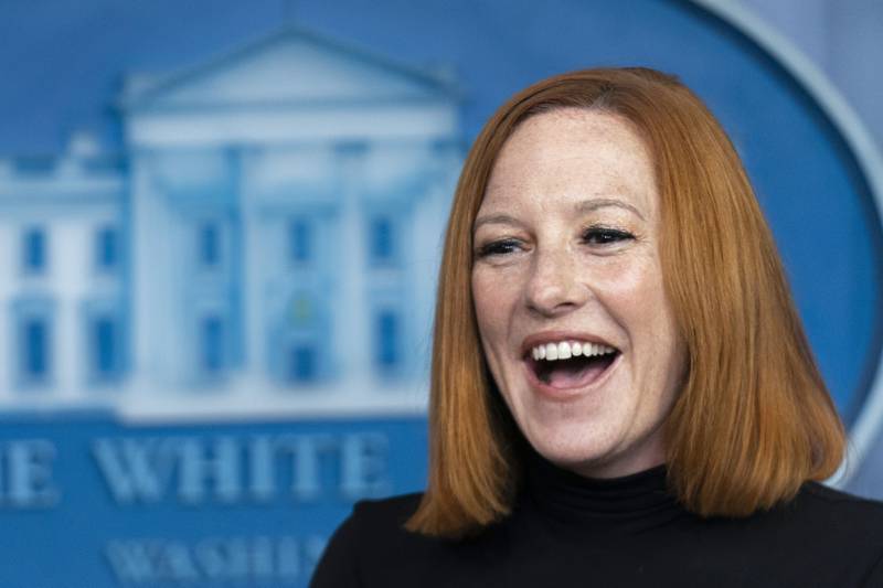 Ms Psaki was known for her banter with reporters. AP