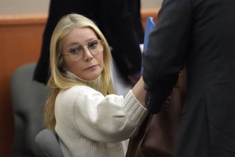 Actress Gwyneth Paltrow before leaving the Park City courtroom in Utah on March 21. All photos: AP