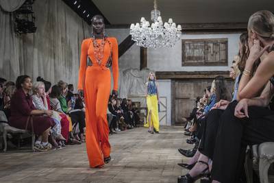 A model walks for Ralph Lauren at New York Fashion Week. AP 