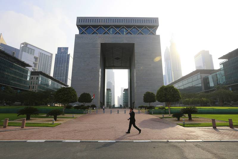 The DIFC Gate in Dubai. The financial free zone's regulator said it recognises the growing interest in innovative financial products. Sarah Dea / The National